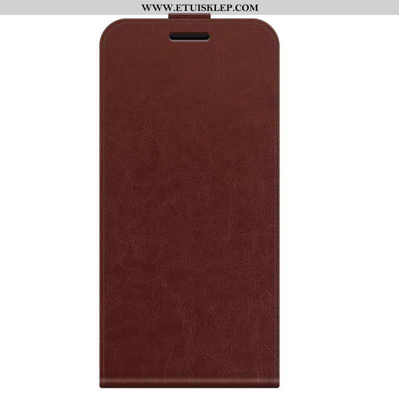 Skórzany Futerał do Samsung Galaxy M32 Etui Folio Pionowa Klapa Z Efektem Skóry